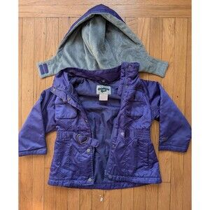 Osh Kosh B'gosh Winter Coat Girls Size 5 Purple Flaw